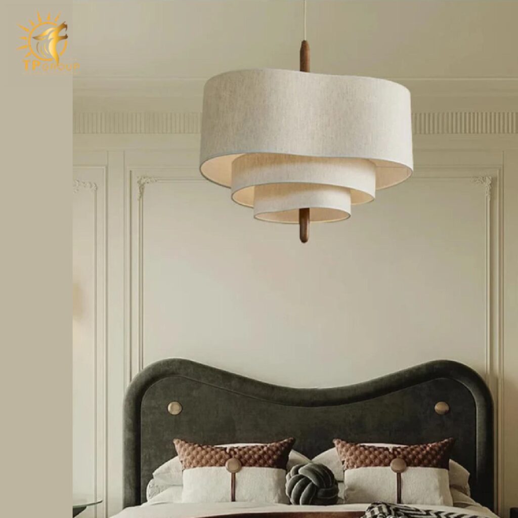 Đèn chính phòng khách thời trung cổ của Pháp, đèn phòng ngủ nhà hàng TPDT006