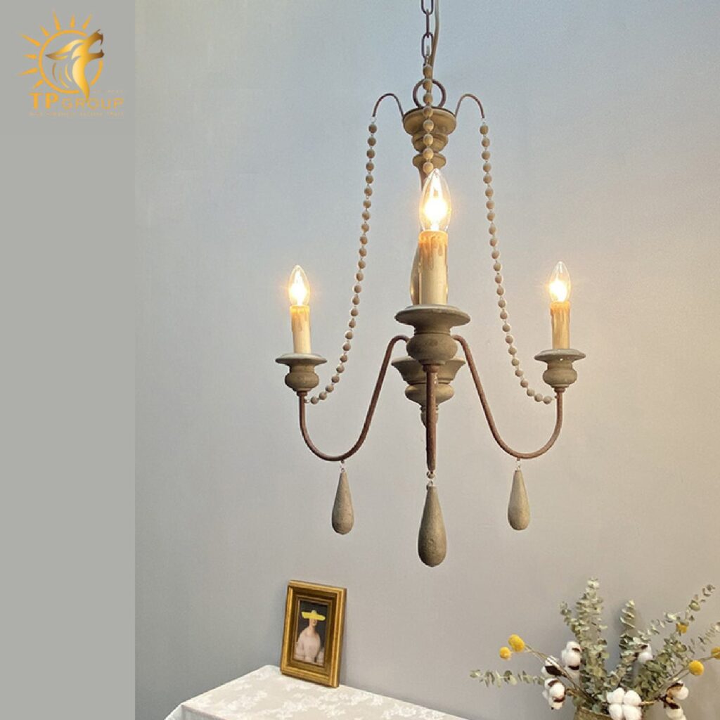 Đèn chùm phòng khách cổ điển Mỹ sắt gỗ nguyên khối cổ điển TPDC003 29 Đèn chùm phòng khách cổ điển Mỹ sắt gỗ nguyên khối cổ điển TPDC003