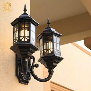 Đèn gắn tường đôi kiểu dáng cổ kính sang trọng WK6689