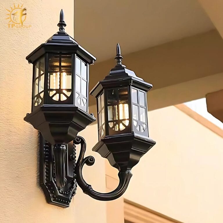 Đèn gắn tường đôi kiểu dáng cổ kính sang trọng WK6689