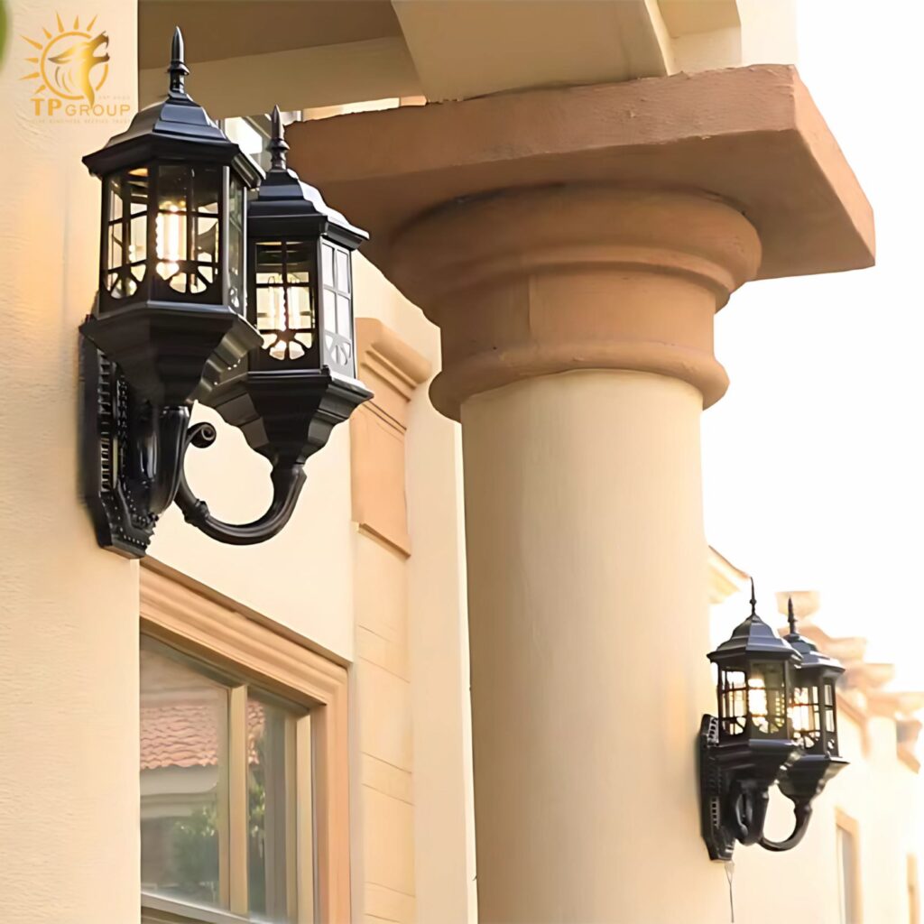 Đèn gắn tường đôi kiểu dáng cổ kính sang trọng WK6689