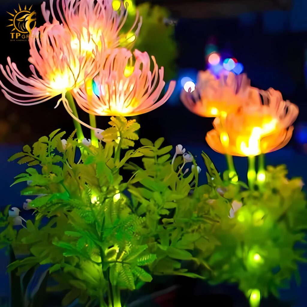 Đèn hoa thảo đường san hô năng lượng mặt trời LT7502 8 Đèn hoa thảo đường san hô năng lượng mặt trời LT7502