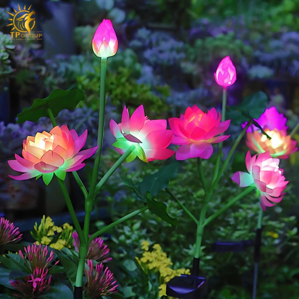 Đèn led ngoài trời hoa sen sáng tạo DZ0484 12 Đèn led ngoài trời hoa sen sáng tạo DZ0484