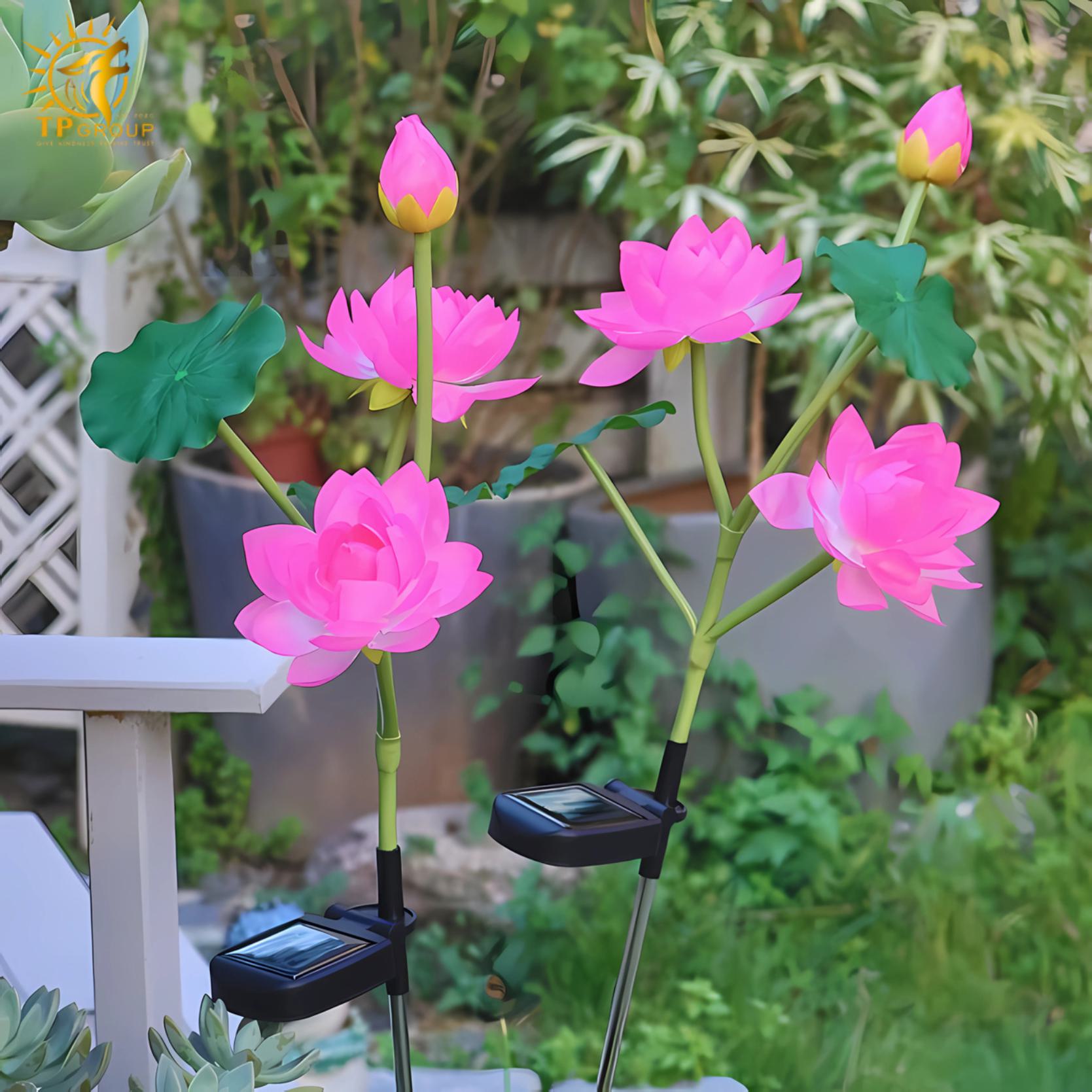 Đèn led ngoài trời hoa sen sáng tạo DZ0484 3 Đèn led ngoài trời hoa sen sáng tạo DZ0484