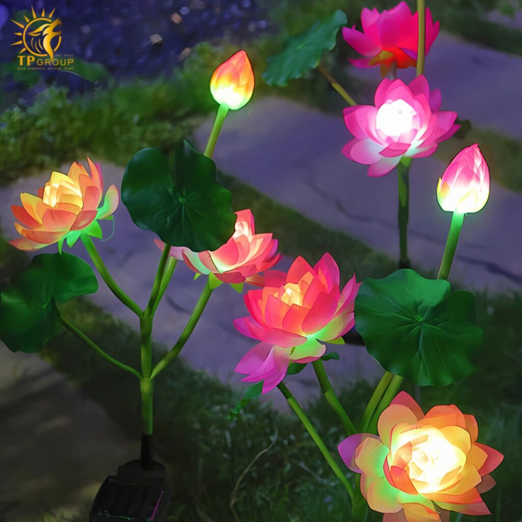 Đèn led ngoài trời hoa sen sáng tạo DZ0484 14 Đèn led ngoài trời hoa sen sáng tạo DZ0484