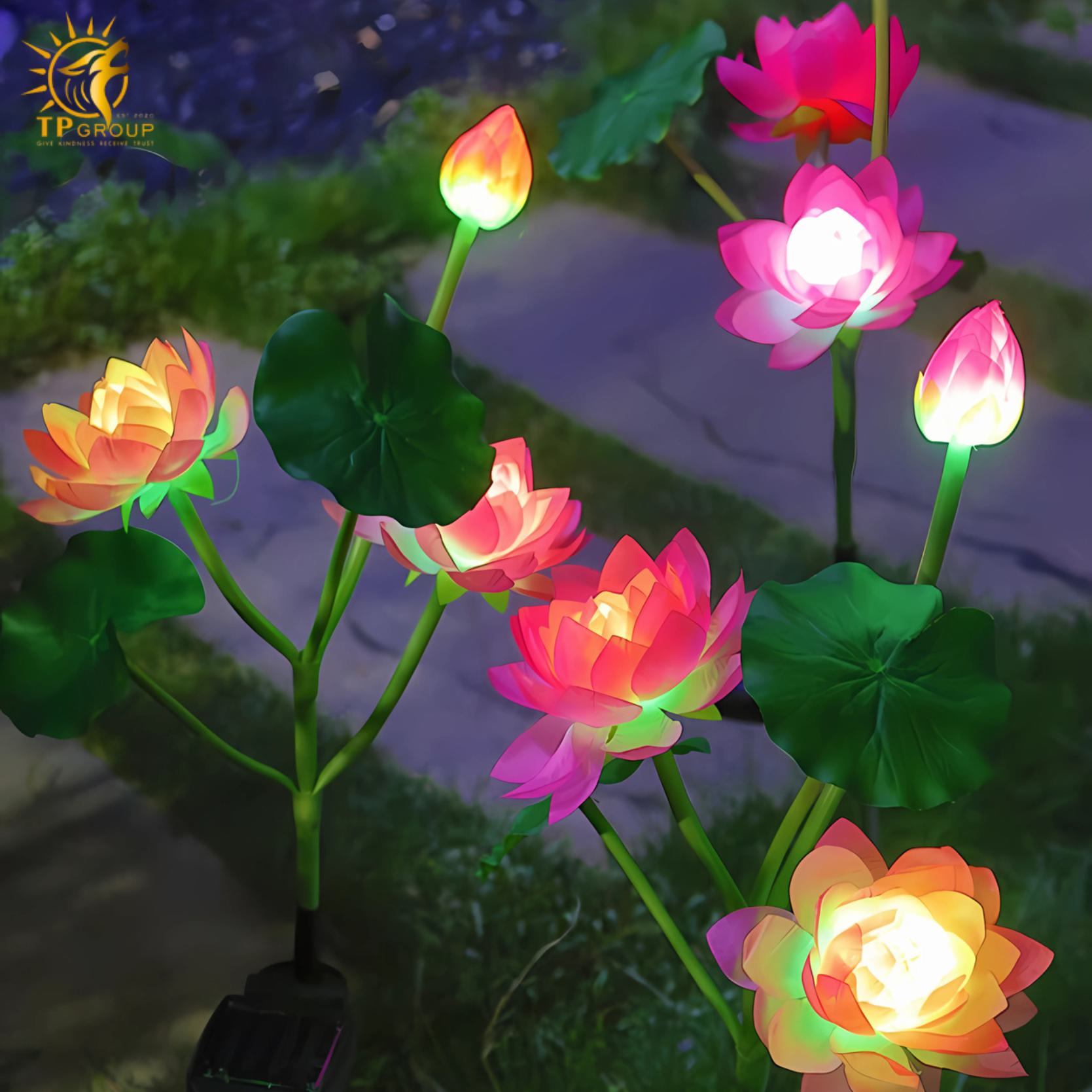 Đèn led ngoài trời hoa sen sáng tạo DZ0484 4 Đèn led ngoài trời hoa sen sáng tạo DZ0484