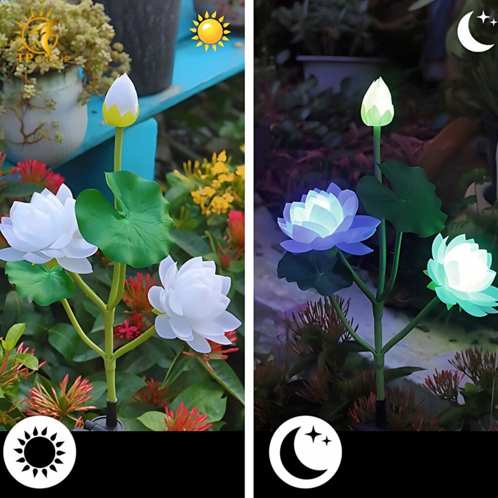 Đèn led ngoài trời hoa sen sáng tạo DZ0484 11 Đèn led ngoài trời hoa sen sáng tạo DZ0484