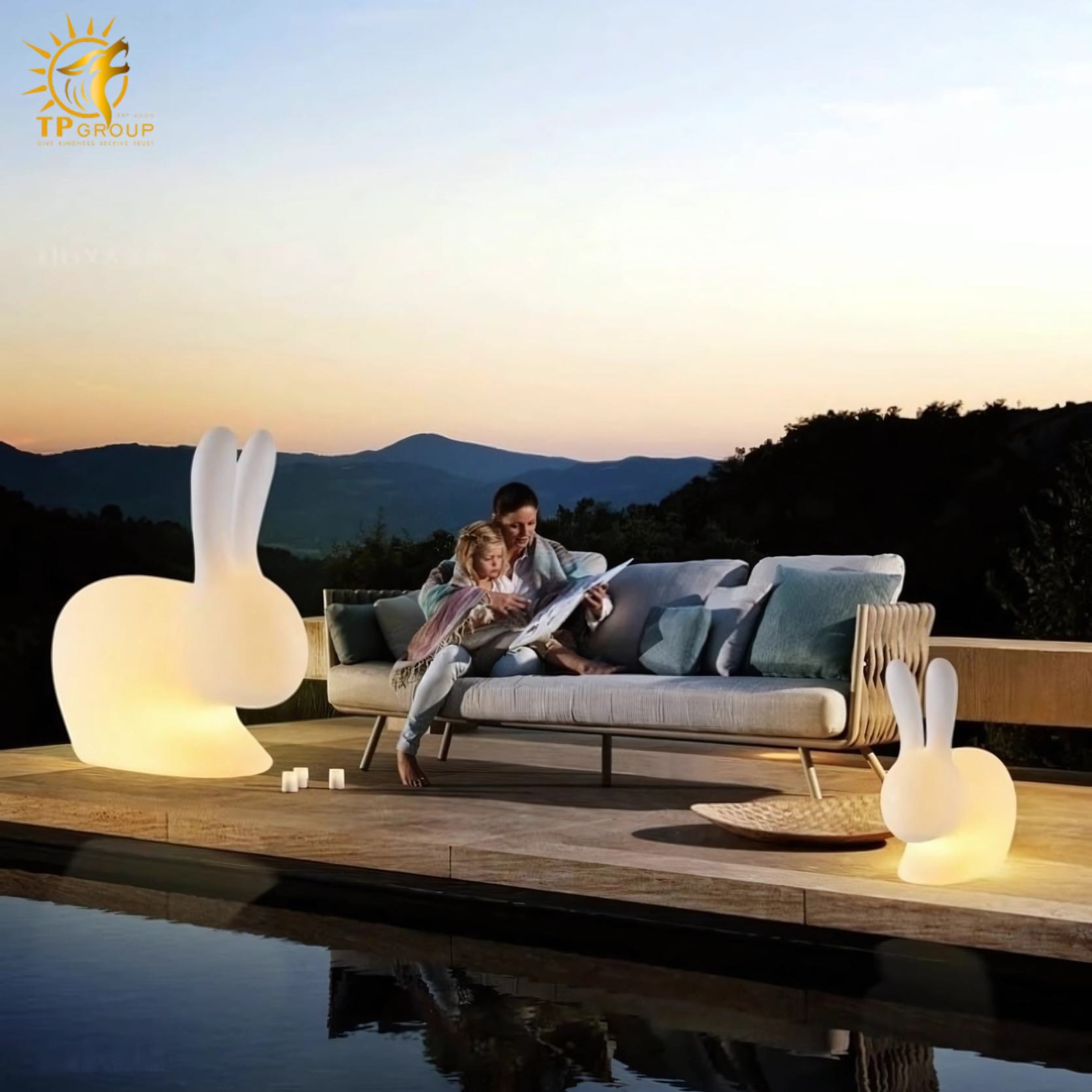 Đèn led thỏ ngọc 16 màu sân vườn ngoài trời DG2107 6 Đèn led thỏ ngọc 16 màu sân vườn ngoài trời DG2107