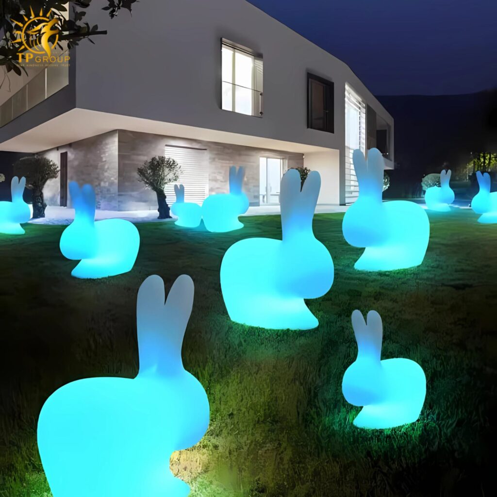 Đèn led thỏ ngọc 16 màu sân vườn ngoài trời DG2107 9 Đèn led thỏ ngọc 16 màu sân vườn ngoài trời DG2107