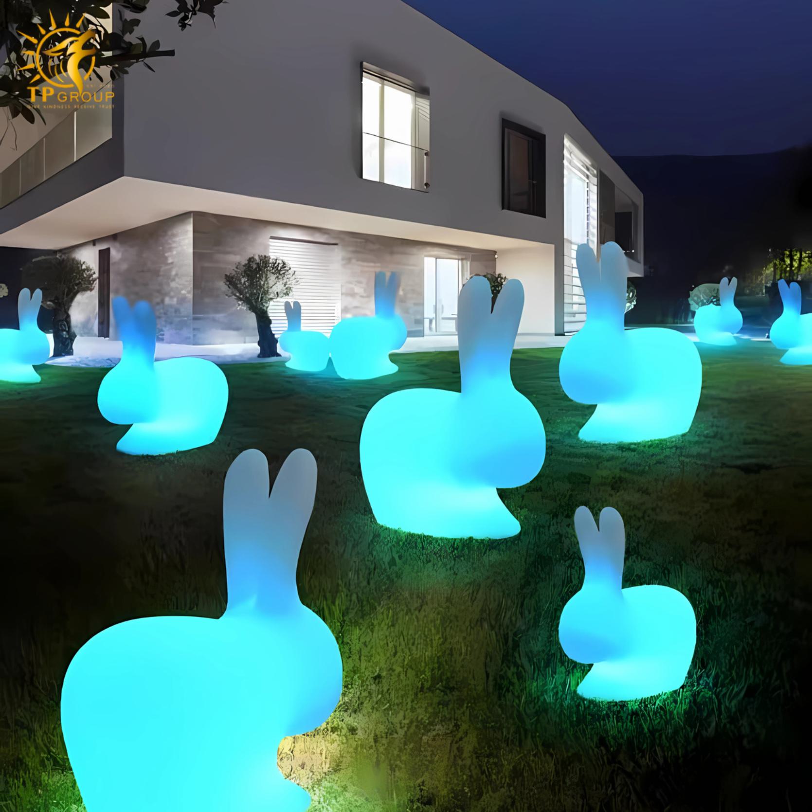 Đèn led thỏ ngọc 16 màu sân vườn ngoài trời DG2107 2 Đèn led thỏ ngọc 16 màu sân vườn ngoài trời DG2107