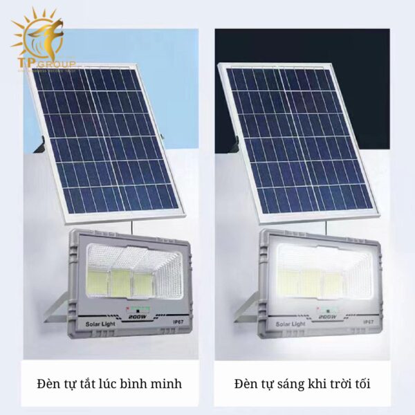 Đèn pha năng lượng mặt trời mới gắn tường ngoài trời chống thấm nước TPNLMT002
