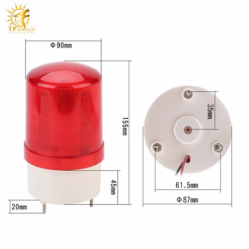 Đèn cảnh báo xoay Daensuno C-1101J 9 Đèn cảnh báo xoay Daensuno C-1101J