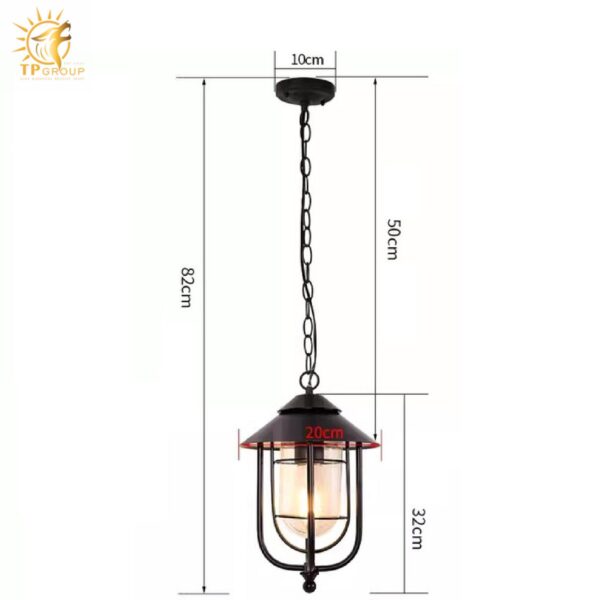 Đèn thả ban công trang trí phong cách Retro DD027