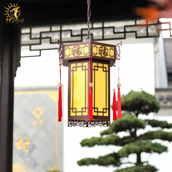Đèn thả hành lang chống nước phong cách Á Đông DD034