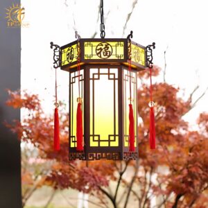 Đèn thả hành lang chống nước phong cách Á Đông DD034