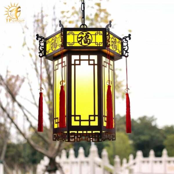 Đèn thả hành lang chống nước phong cách Á Đông DD034