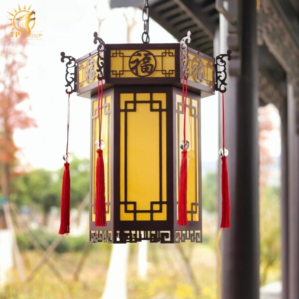 Đèn thả hành lang chống nước phong cách Á Đông DD034