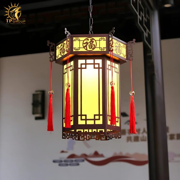 Đèn thả hành lang chống nước phong cách Á Đông DD034