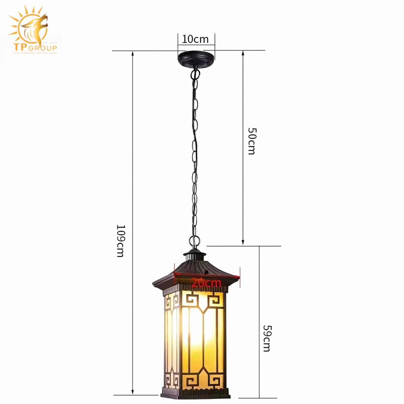 Đèn thả mái hiên phong cách phương Đông DD010 9 Đèn thả mái hiên phong cách phương Đông DD010