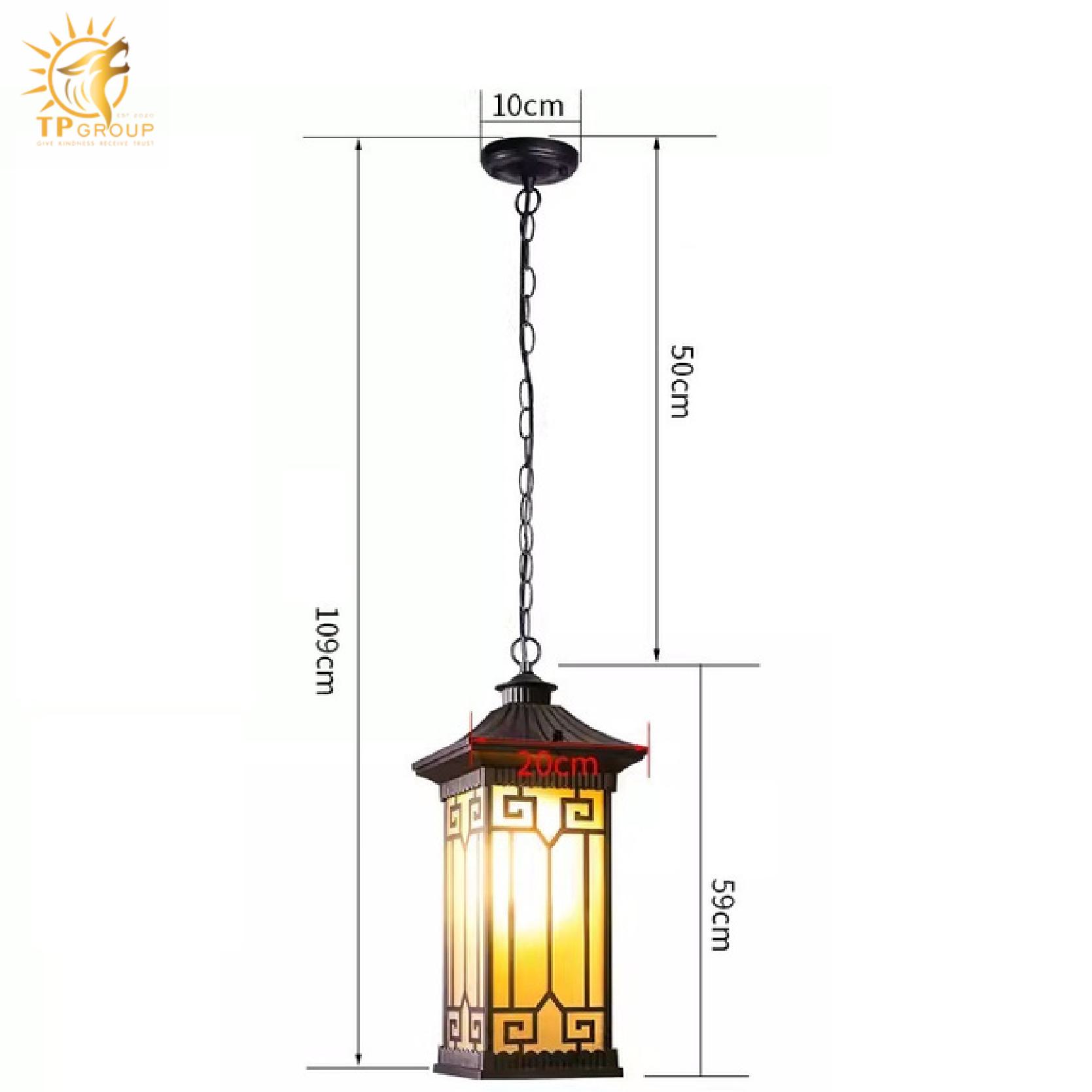 Đèn thả mái hiên phong cách phương Đông DD010 10 Đèn thả mái hiên phong cách phương Đông DD010