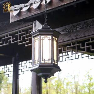 Đèn thả mái hiên trang trí biệt thự Á Đông DD018