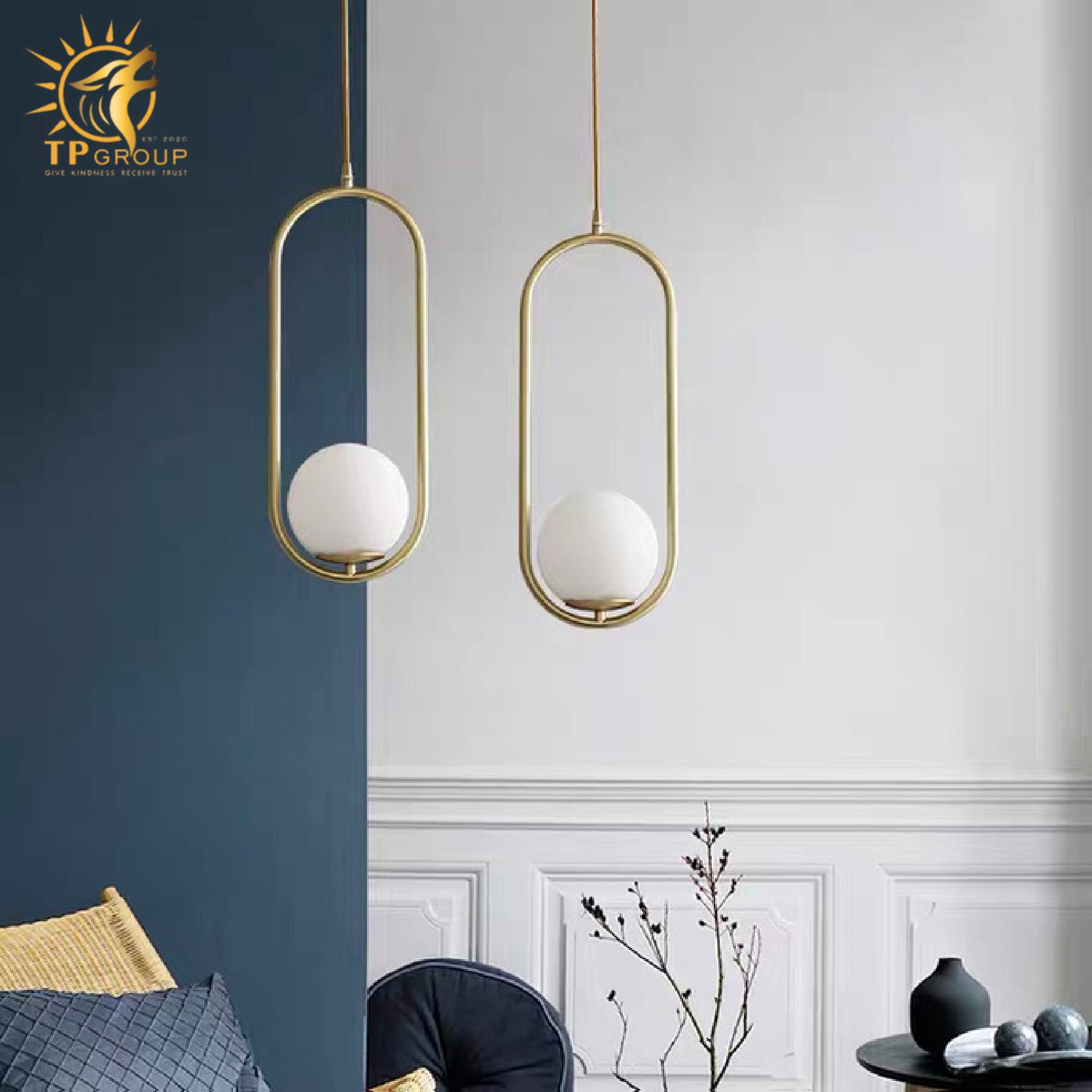 Đèn thả trần Oval trang trí phòng khách TTK03A