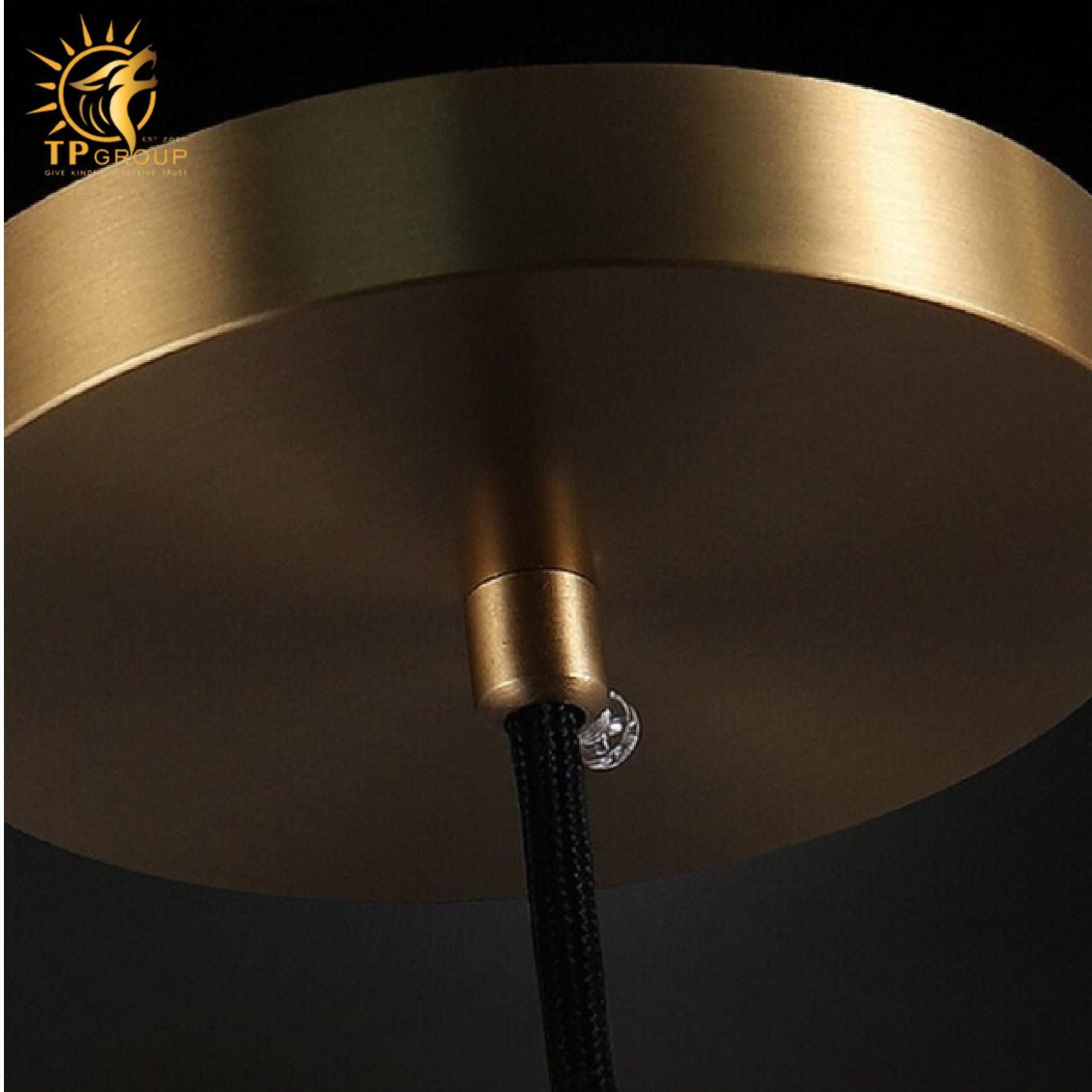 Đèn thả trần đầu giường thủy tinh đế đồng HL950 9 Đèn thả trần đầu giường thủy tinh đế đồng HL950