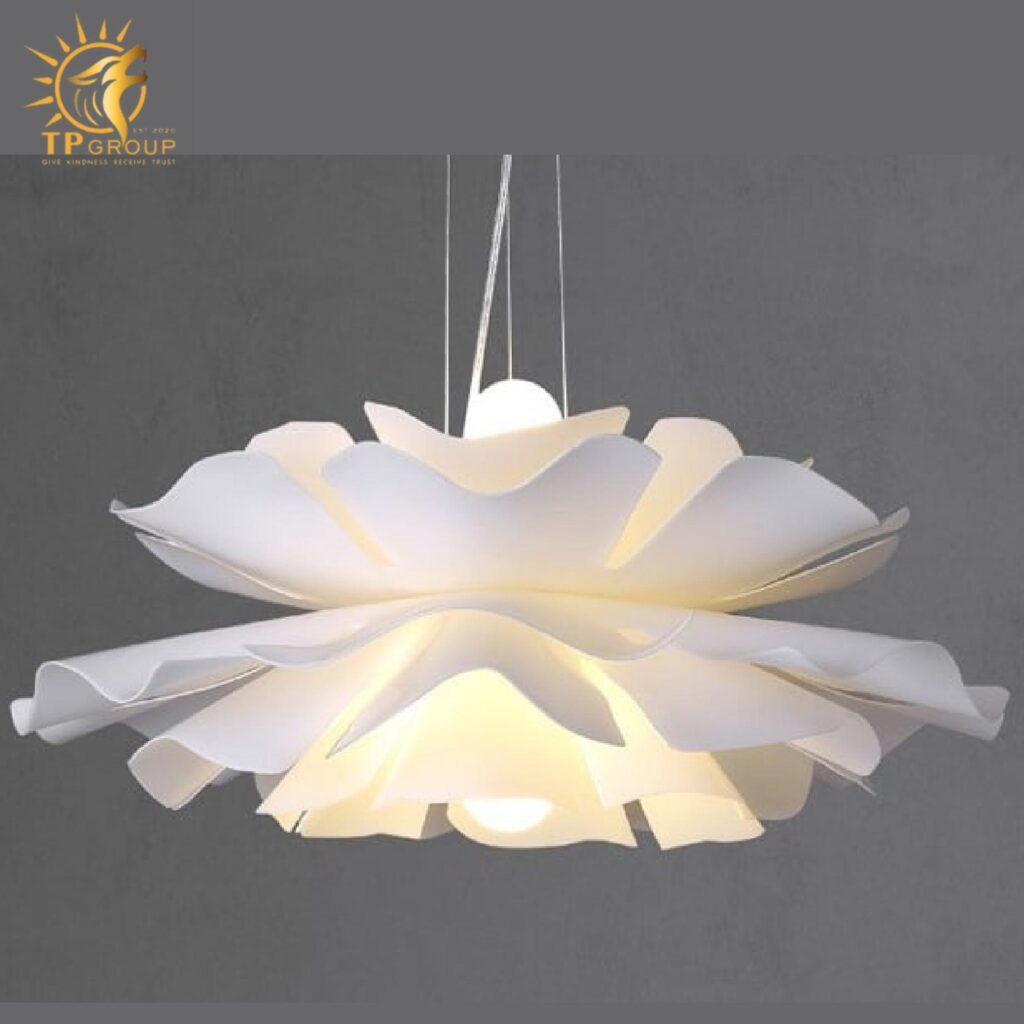 Đèn thả trần hình hoa bằng nhựa ABS XL8013 14 Đèn thả trần hình hoa bằng nhựa ABS XL8013