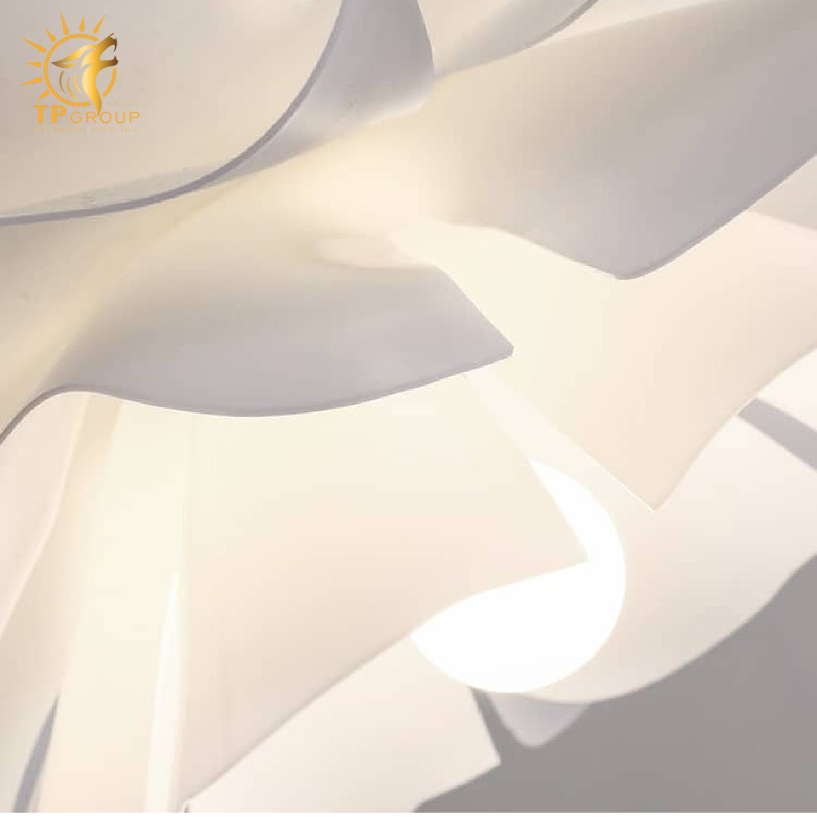 Đèn thả trần hình hoa bằng nhựa ABS XL8013 7 Đèn thả trần hình hoa bằng nhựa ABS XL8013 - Hình ảnh 7