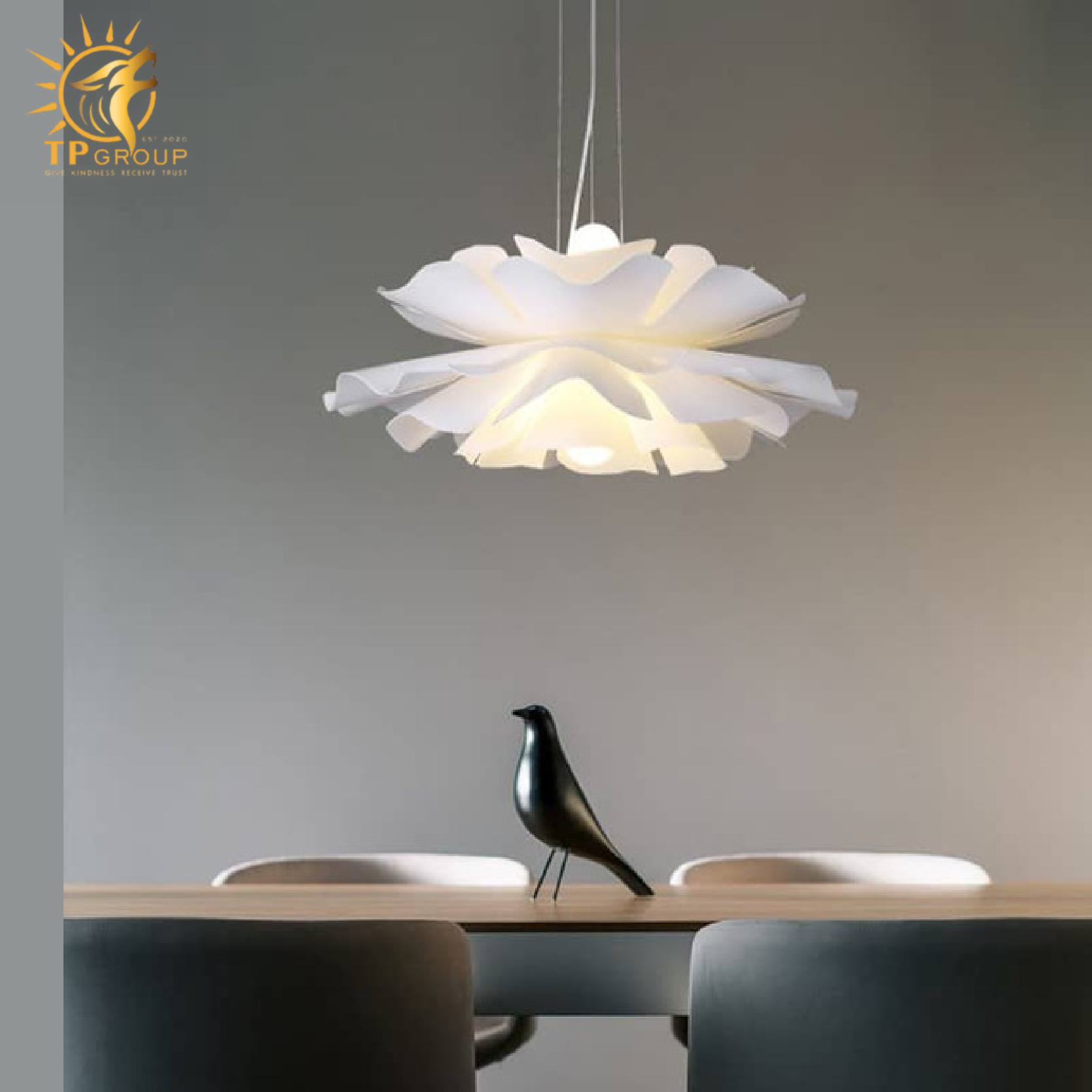 Đèn thả trần hình hoa bằng nhựa ABS XL8013 8 Đèn thả trần hình hoa bằng nhựa ABS XL8013