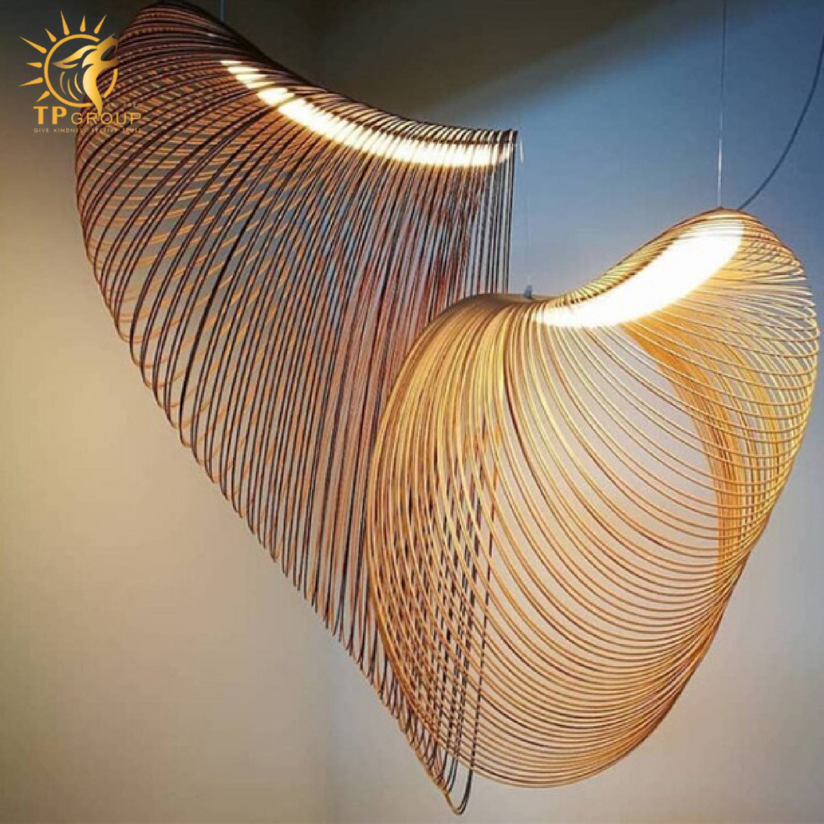 Đèn thả trần hình nón nghệ thuật sáng tạo HX6666 11 Đèn thả trần hình nón nghệ thuật sáng tạo HX6666