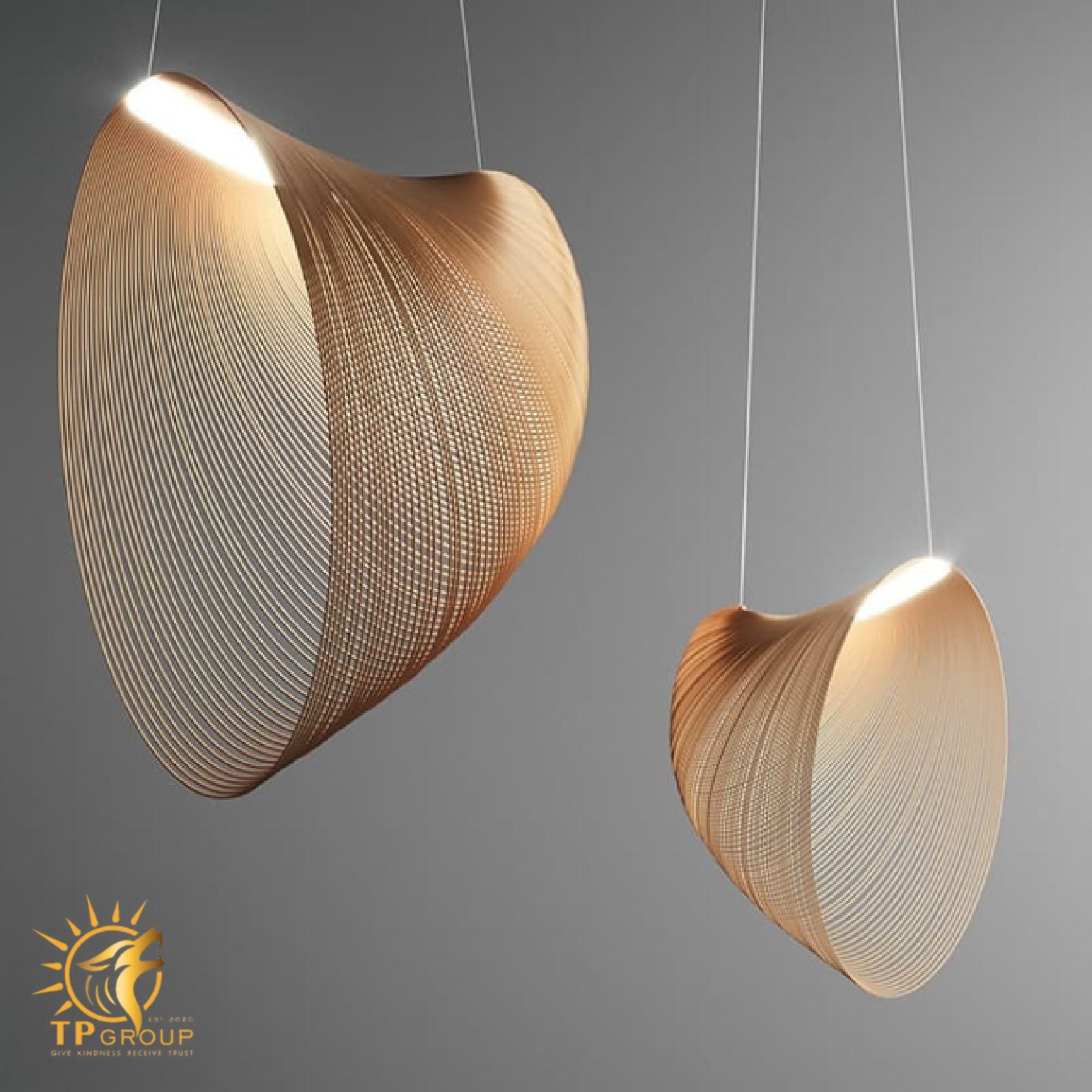 Đèn thả trần hình nón nghệ thuật sáng tạo HX6666 8 Đèn thả trần hình nón nghệ thuật sáng tạo HX6666