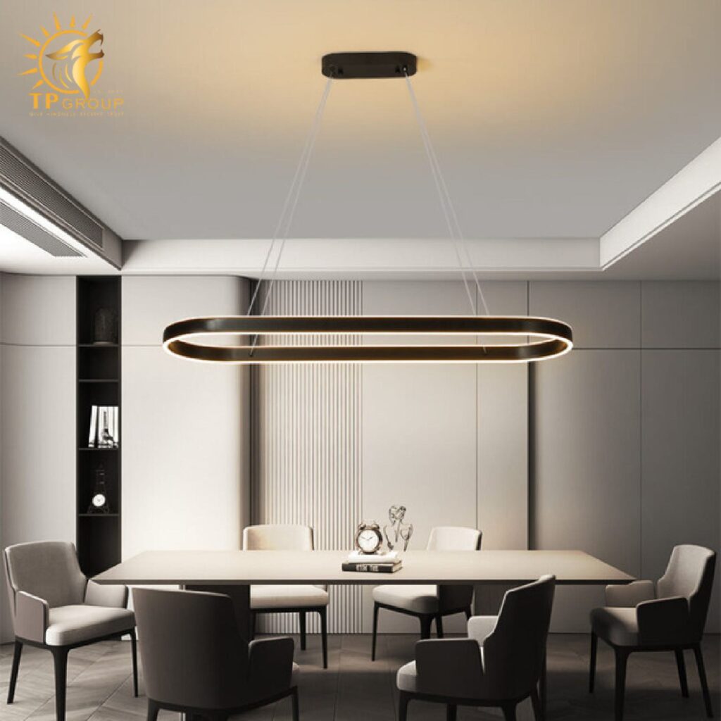 Đèn thả trần hình vòng cung hiện đại tối giản HM9012 