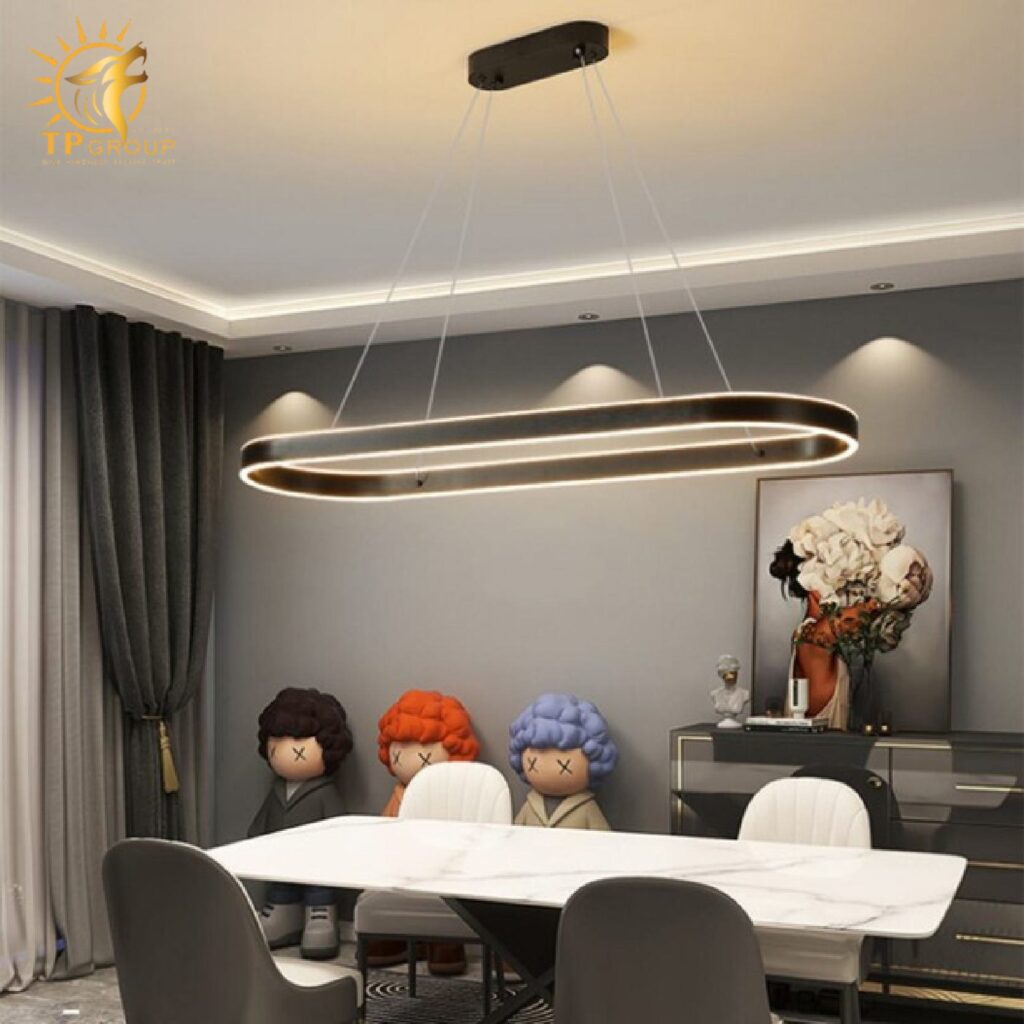 Đèn thả trần hình vòng cung hiện đại tối giản HM9012 