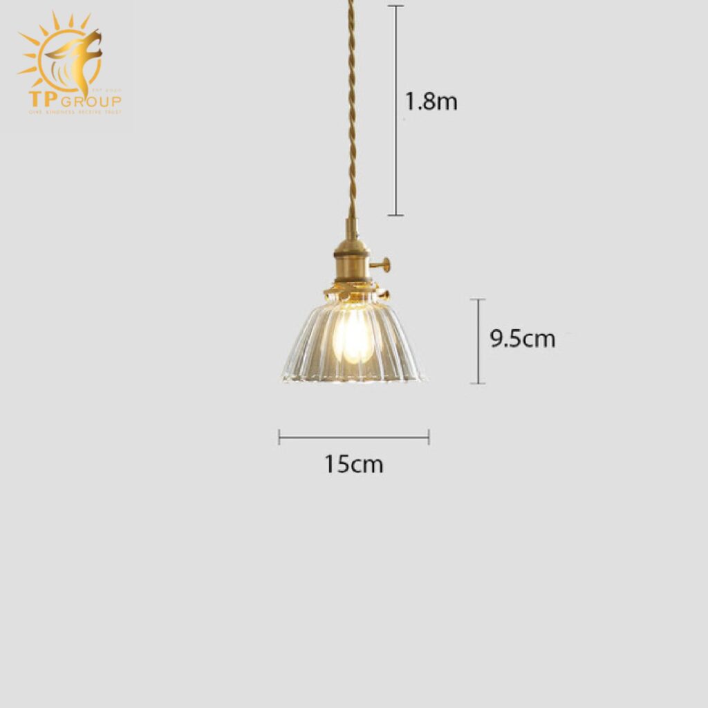 Đèn thả trần thuỷ tinh kiểu rustic đế đồng XL6932G 19 Đèn thả trần thuỷ tinh kiểu rustic đế đồng XL6932G