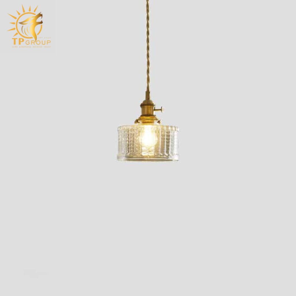 Đèn thả trần thuỷ tinh kiểu rustic đế đồng XL6932G 17 Đèn thả trần thuỷ tinh kiểu rustic đế đồng XL6932G