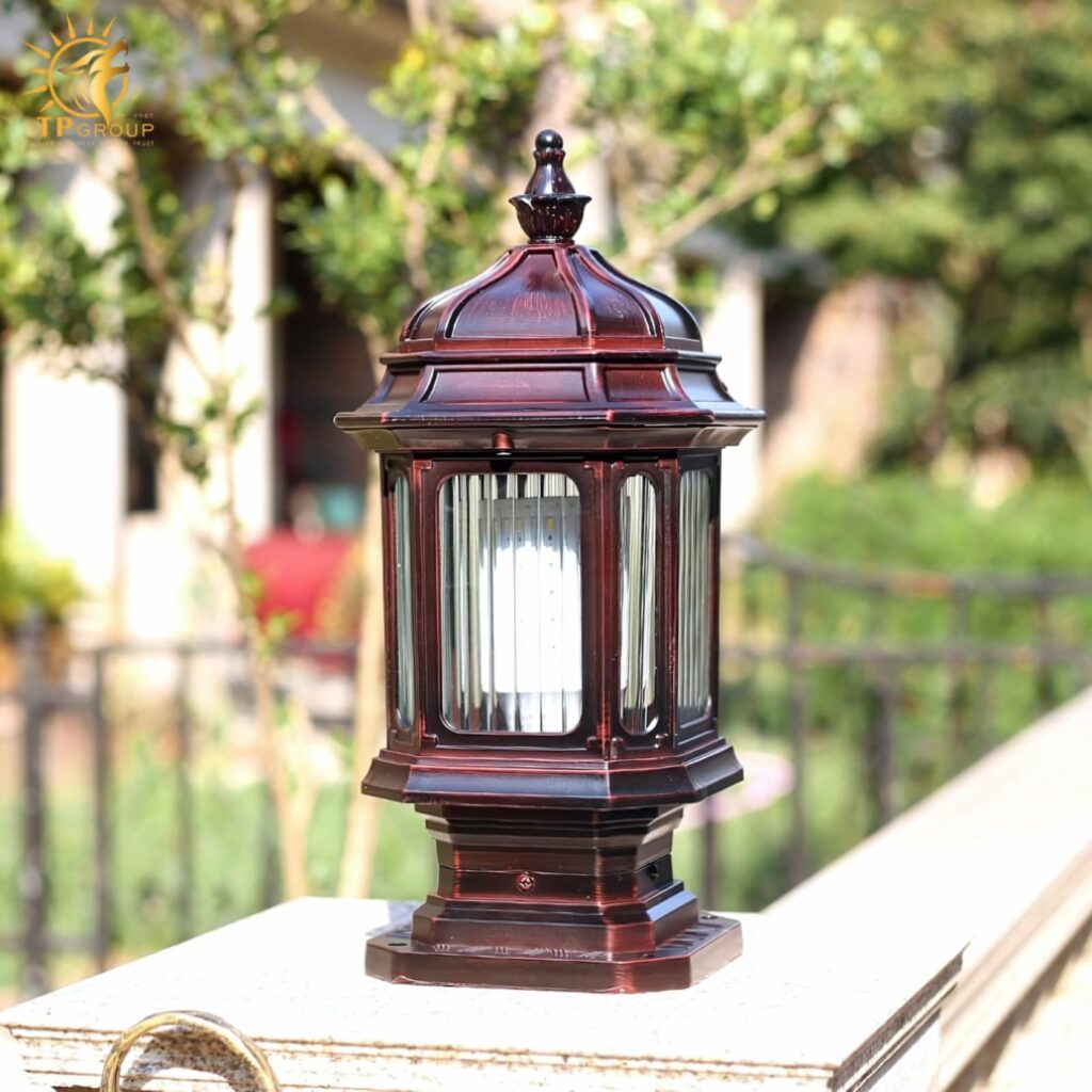 Đèn trụ cổng sân vườn cổ điển sang trọng KL4860