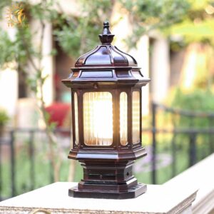 Đèn trụ cổng sân vườn cổ điển sang trọng KL4860