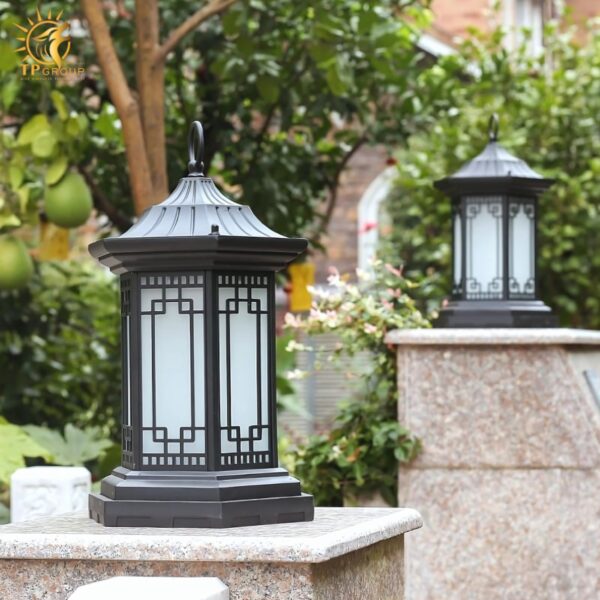 Đèn trụ cổng trang trí biệt thự Á Đông WPD105