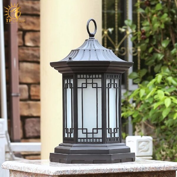 Đèn trụ cổng trang trí biệt thự Á Đông WPD105