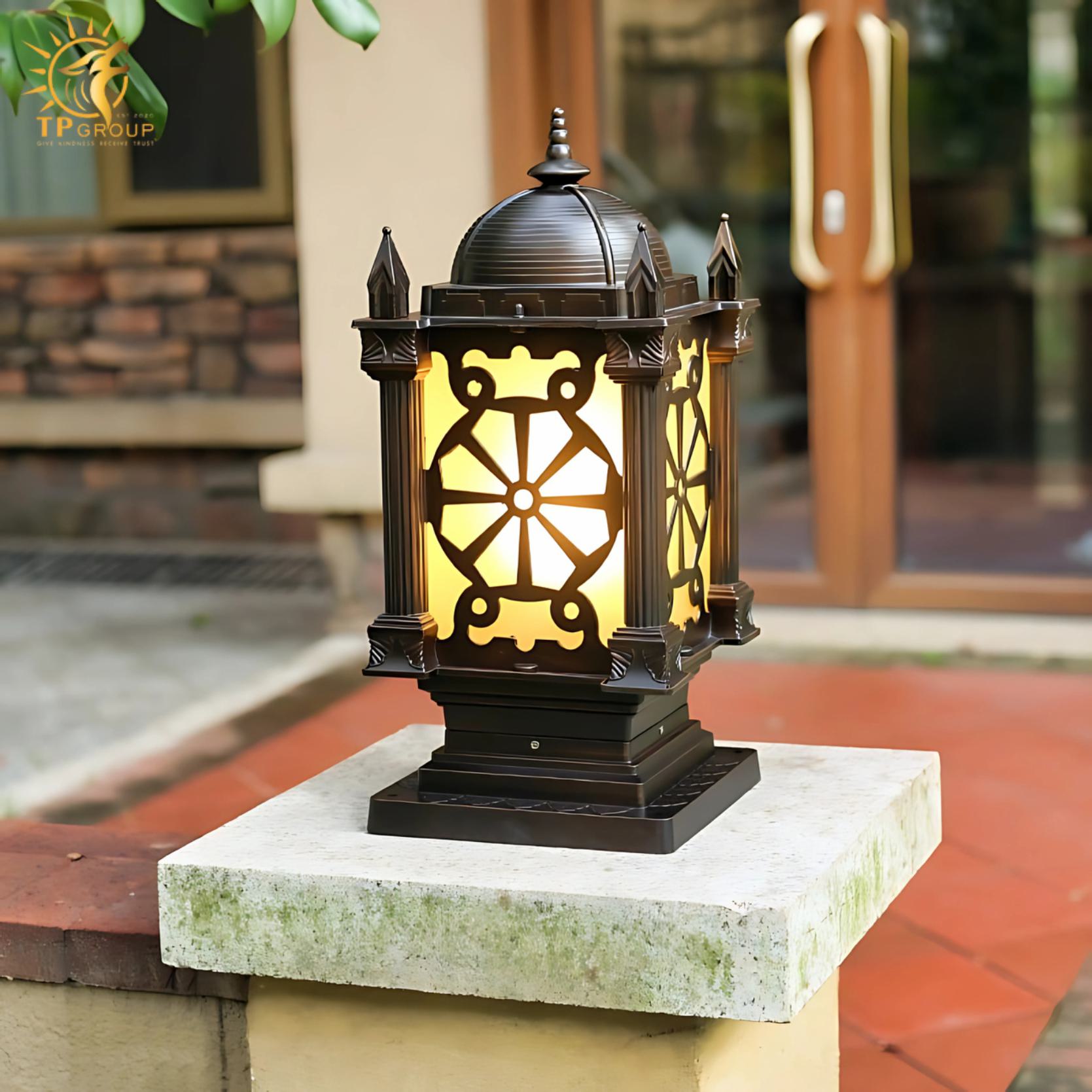 Đèn trụ cổng trang trí biệt thự cổ điển ZTD065