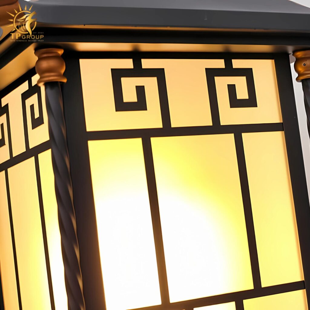 Đèn trụ cổng trang trí biệt thự kiểu Á Đông ZTD042 11 Đèn trụ cổng trang trí biệt thự kiểu Á Đông ZTD042