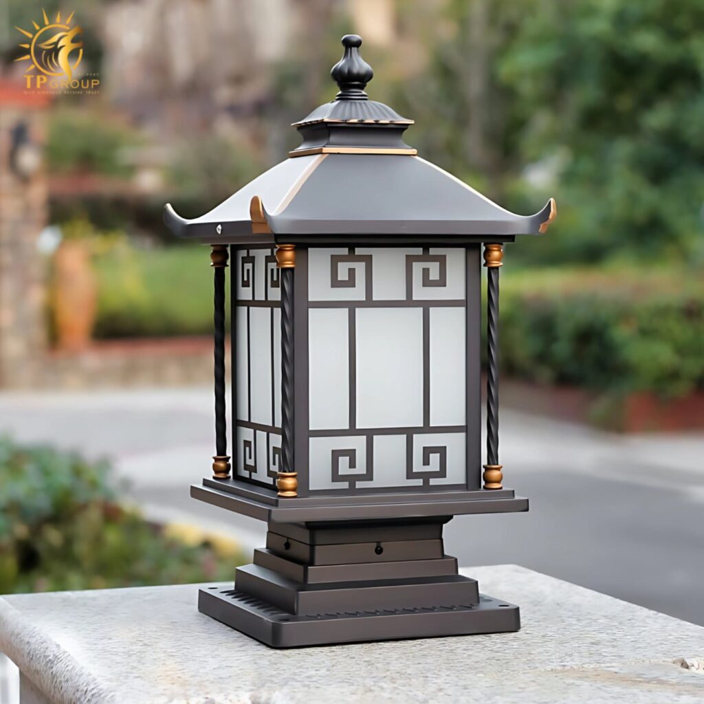 Đèn trụ cổng trang trí biệt thự kiểu Á Đông ZTD042 13 Đèn trụ cổng trang trí biệt thự kiểu Á Đông ZTD042