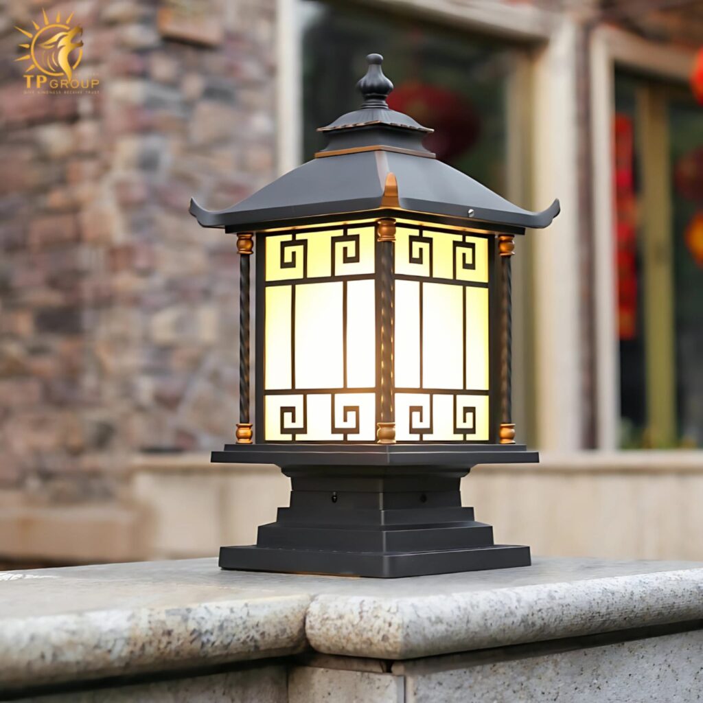 Đèn trụ cổng trang trí biệt thự kiểu Á Đông ZTD042 10 Đèn trụ cổng trang trí biệt thự kiểu Á Đông ZTD042