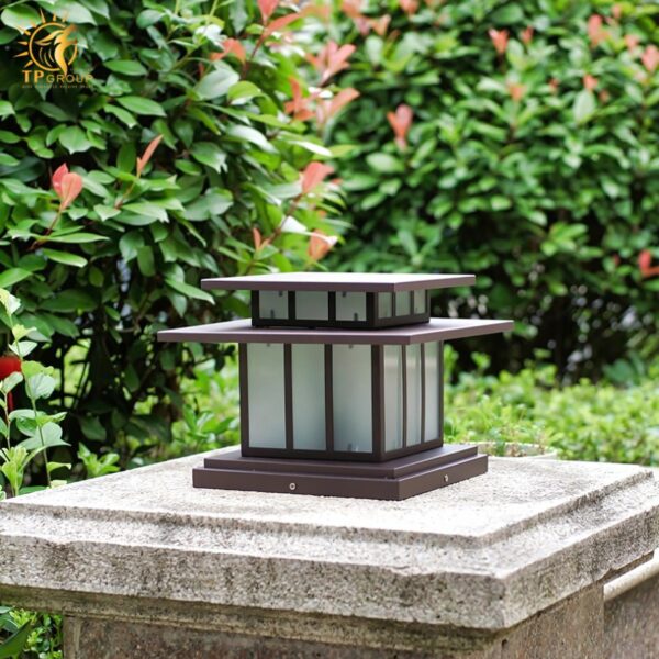Đèn trụ cổng trang trí kiểu Nhật độc đáo KL6547