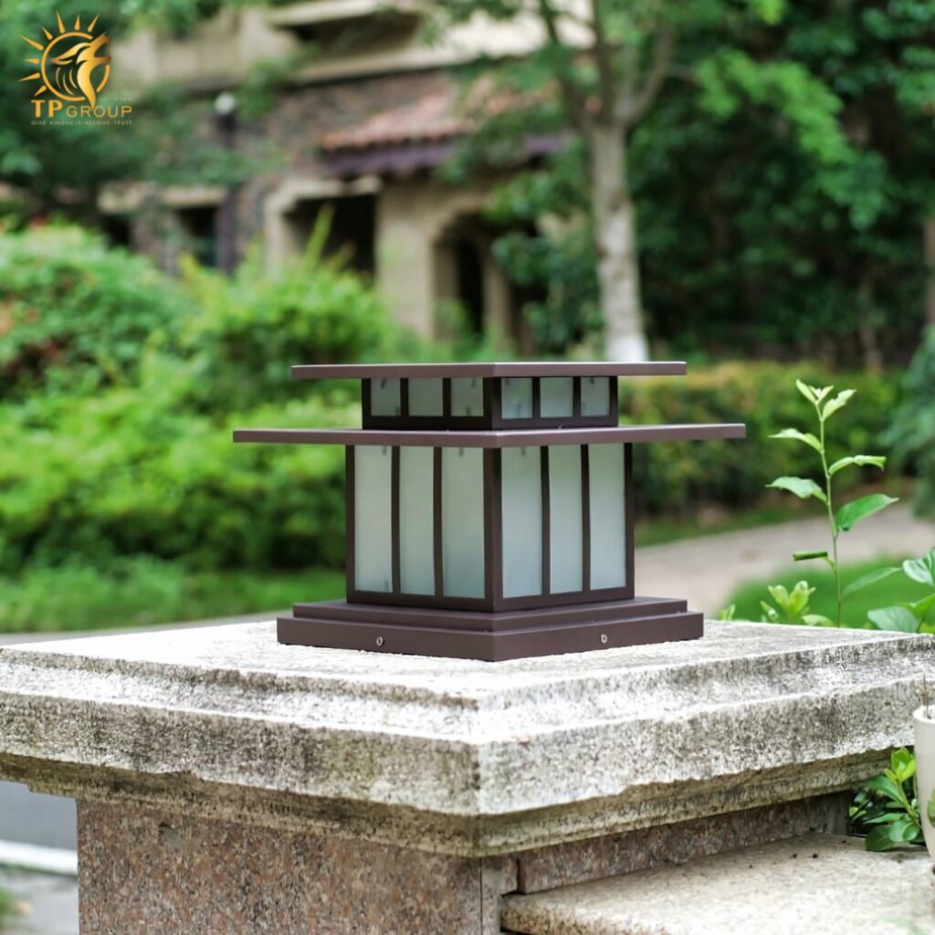 Đèn trụ cổng trang trí kiểu Nhật độc đáo KL6547