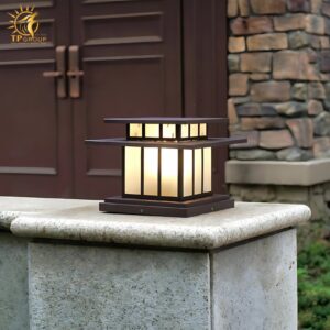 Đèn trụ cổng trang trí kiểu Nhật độc đáo KL6547
