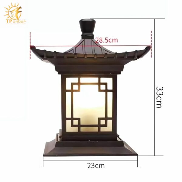 Đèn trụ cổng trang trí thủy đình nghệ thuật ZTD106
