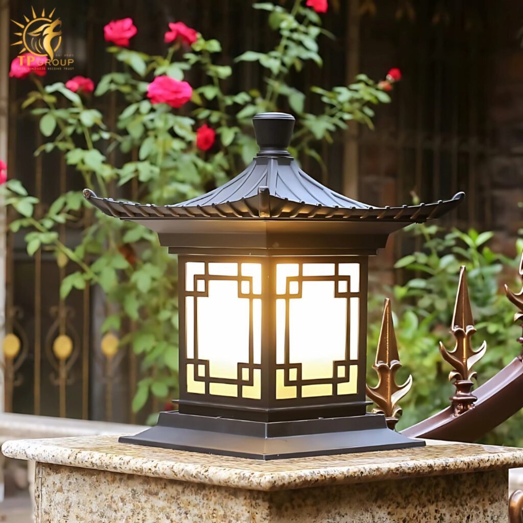 Đèn trụ cổng trang trí thủy đình nghệ thuật ZTD106