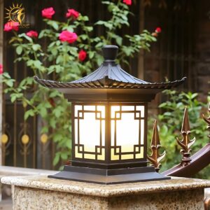 Đèn trụ cổng trang trí thủy đình nghệ thuật ZTD106